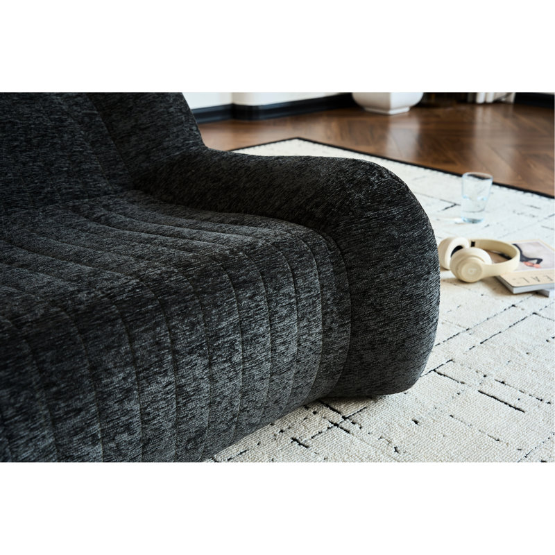 Fauteuil à billes gris rembourré High Sponge