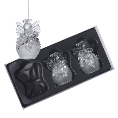 9cm Glass Hanging Figurine Ornament