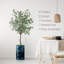 Arbre artificiel avec vase effet lézard bleu et blanc Signleader-1118222492