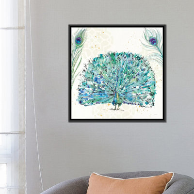 « peacock jardin ix » par anne tavoletti, reproduction d’impression sur toile tendue