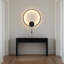 Applique murale ronde à DEL moderne intégrée à intensité variable de 23,6 po, polyvalente 2-en-1 à brancher ou câblée pour le salon, la chambre à coucher et le vestibule