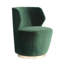 Poppy Chair Forest Velvet Champagne Swivel-1120033154