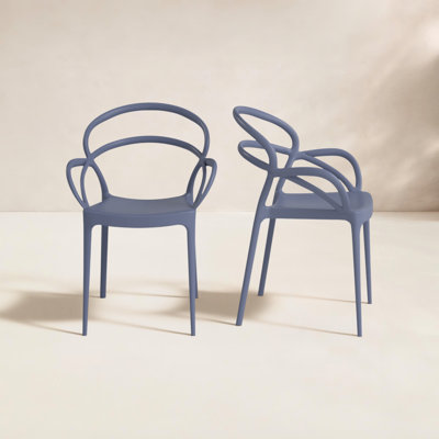 Chaise d'appoint empilable pour patio Farrah