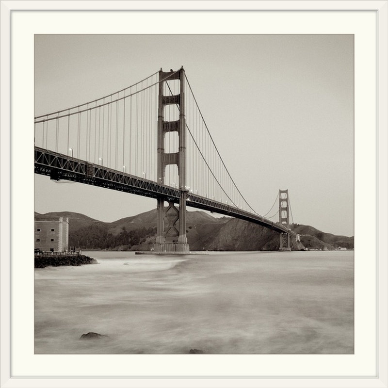 « golden gate bridge 34 », reproduction de photo Alan Blaustein, H 35 po x l 35 po x P 1,5 po, Toile