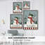 Collection Jolly Snowman, reproduction encadrée B - bois massif-674935606