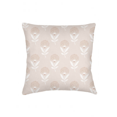 Printed Pillows Linen Floral Accent Pillow