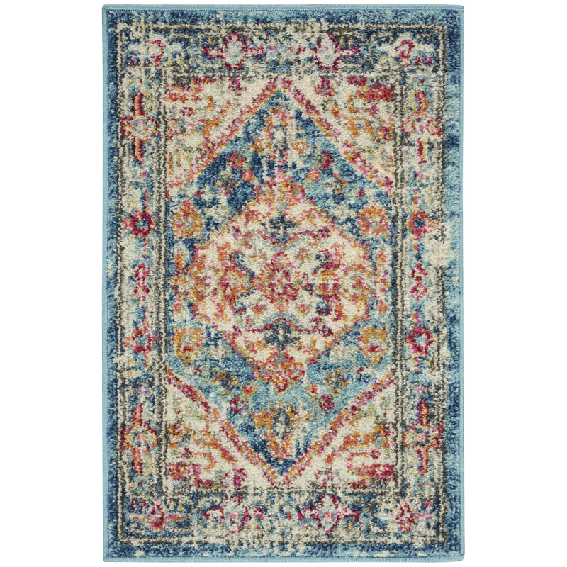 Oriental Indoor Rug, Rectangle 1'10" x 2'10"