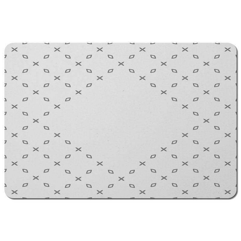 Bingen Polyester-Coated Hardboard Geometric Rectangle Placemat