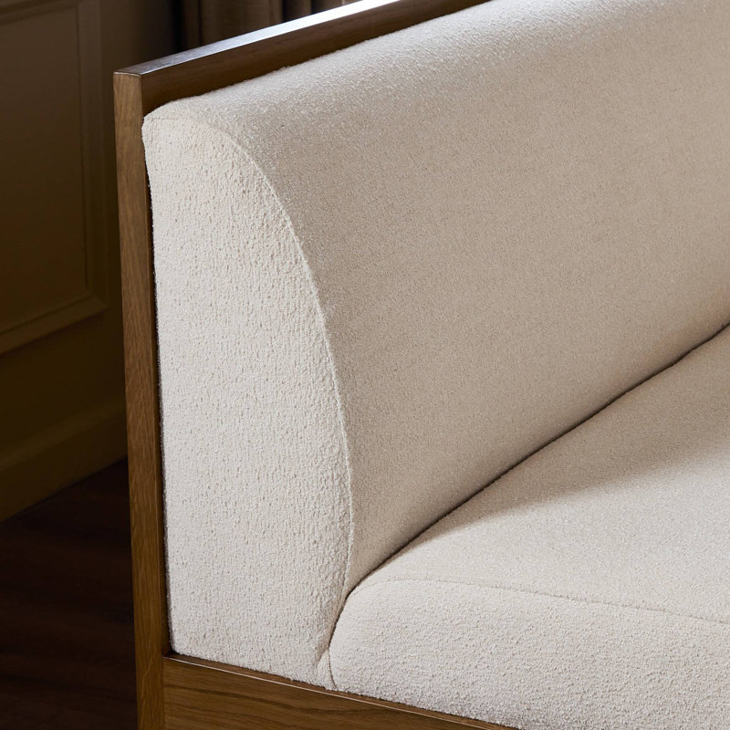 Priscilla Dining Bench-49"-Crypton Wayfarer Snow, 32" H x 38.5" W x 26.5" D