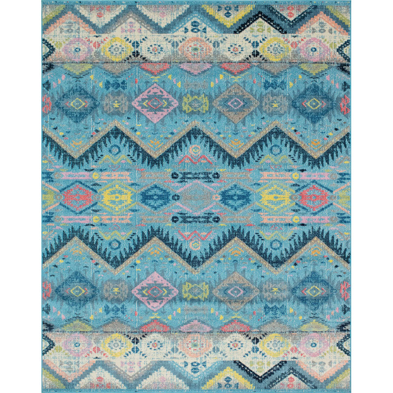 Krum Chevron Indoor Rug, Rectangle 7'10" x 10'