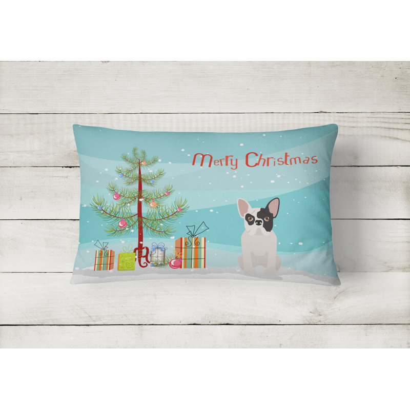  Coussin intérieur / extérieur, Bouledogue français noir et blanc