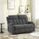 Brost 56.7" Classic And Convenient Manual Recliner Loveseat Sofa with Cupholders & Pocket Storage