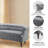 Charlton Home® 55" Livingroom Linen Loveseat.-581828275