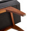 Banc rembourré en similicuir avec 4 pieds-604296614