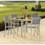 Travira Square 4 - Person 40" Long Powder Coated Aluminum Patio Dining Set-1067537547-1067537540-966343654