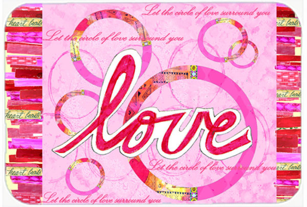 Planche à découper en verre st valentin the caroline love is a circle