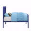 Cadre de lit, finition bleue-2065222014