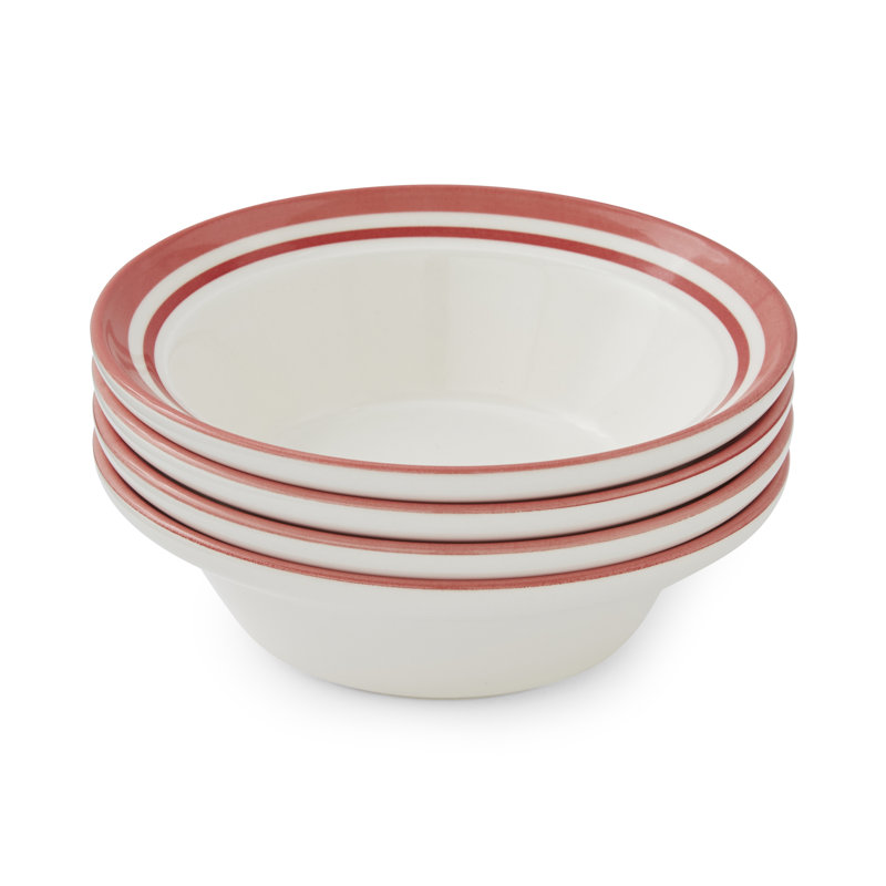 Portmeirion, Potters Stripe - Soup Plate, Red