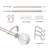 Marun Adjustable Overall Width x 0.75'' Diameter Single Curtain Rod-1193052042-1193811337