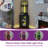 17 Stories 62"H Corner Wine Cabinet, Bar Cabinet With LED Lights, Glass Holder And Adjustable Shelves-946190116