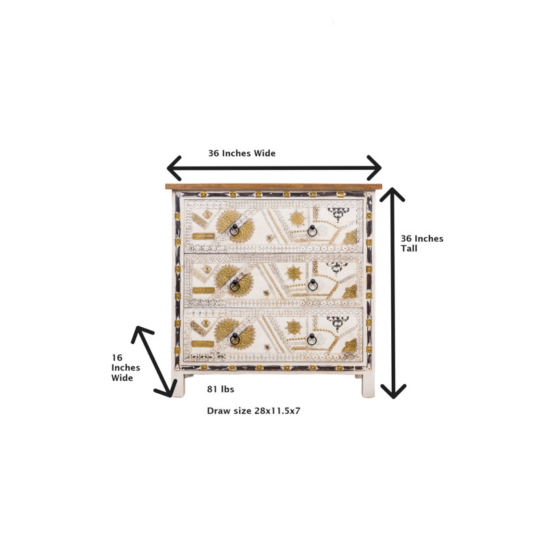 Commode 3 tiroirs Starlynn