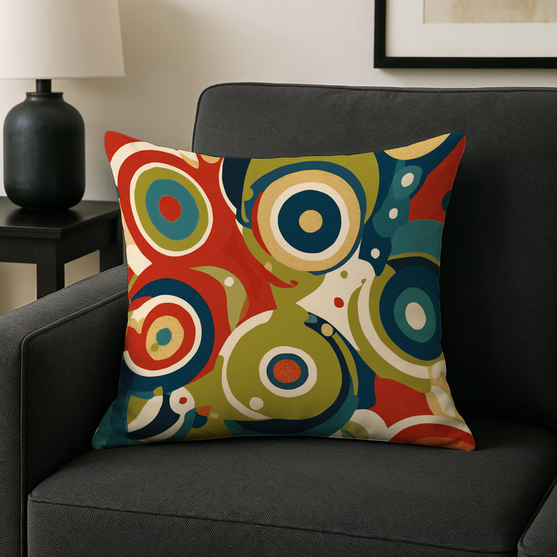 Retro Swing Indoor And Outdoor Pillow, Square 20"