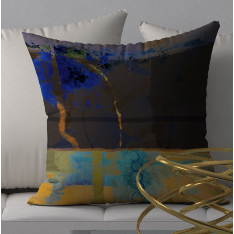 Abstract Throw Pillow, 20" x 20"