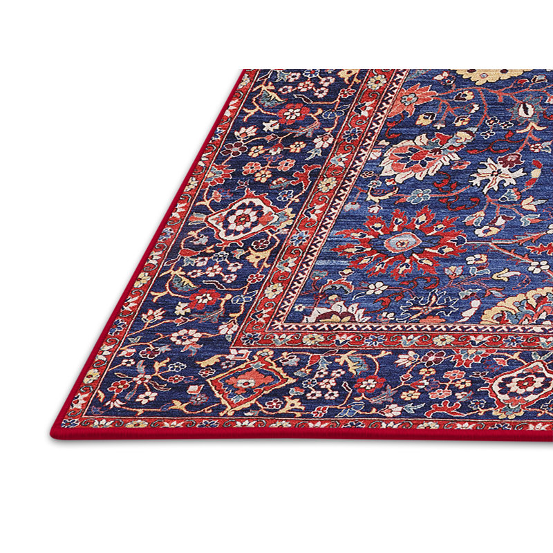 Tapis brun / bleu, Tapis de couloir 2 pi x 5 pi