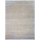 Damask Area Rug in Gold