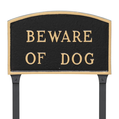 Enseigne « Méfiez-vous du chien »