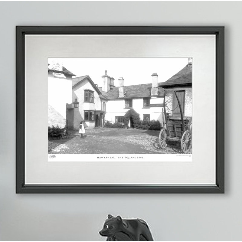 Hawkshead, The Square 1896 by Francis Frith - Single Picture Frame Print, 40cm H x 50cm W x 2.3cm D