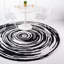 Tapis noir en coton tressé à la main Ovhoros-680696593