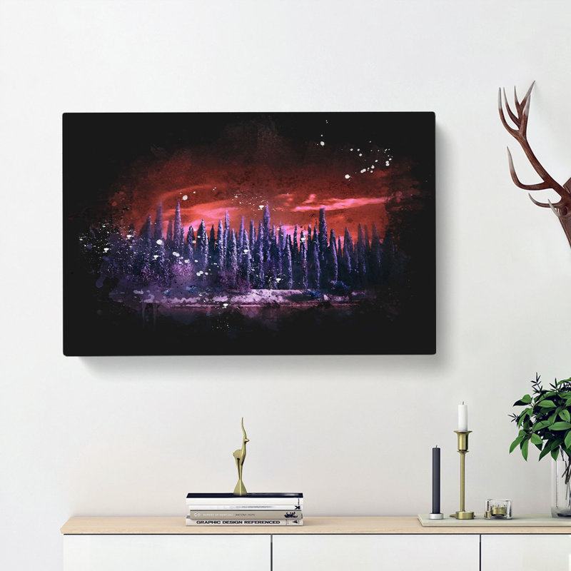 Cypress Trees - Wrapped Canvas, 60cm H x 91cm W x 3cm D