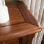 Banc de rangement pour chaussures en bois massif noyer