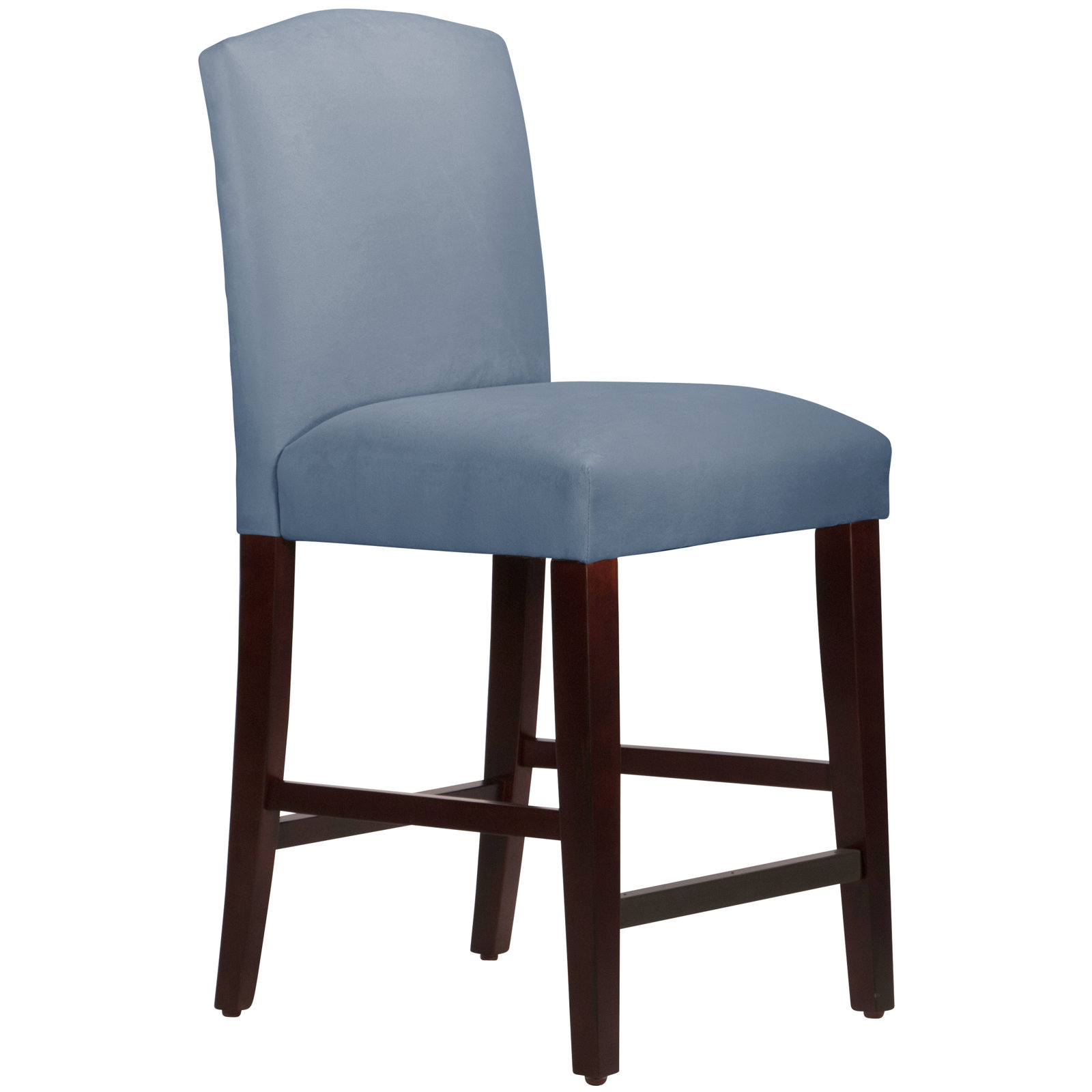 April Bar and Counter Stool, Counter Stool (26" Seat Height), Classic Ocean Velvet, Espresso
