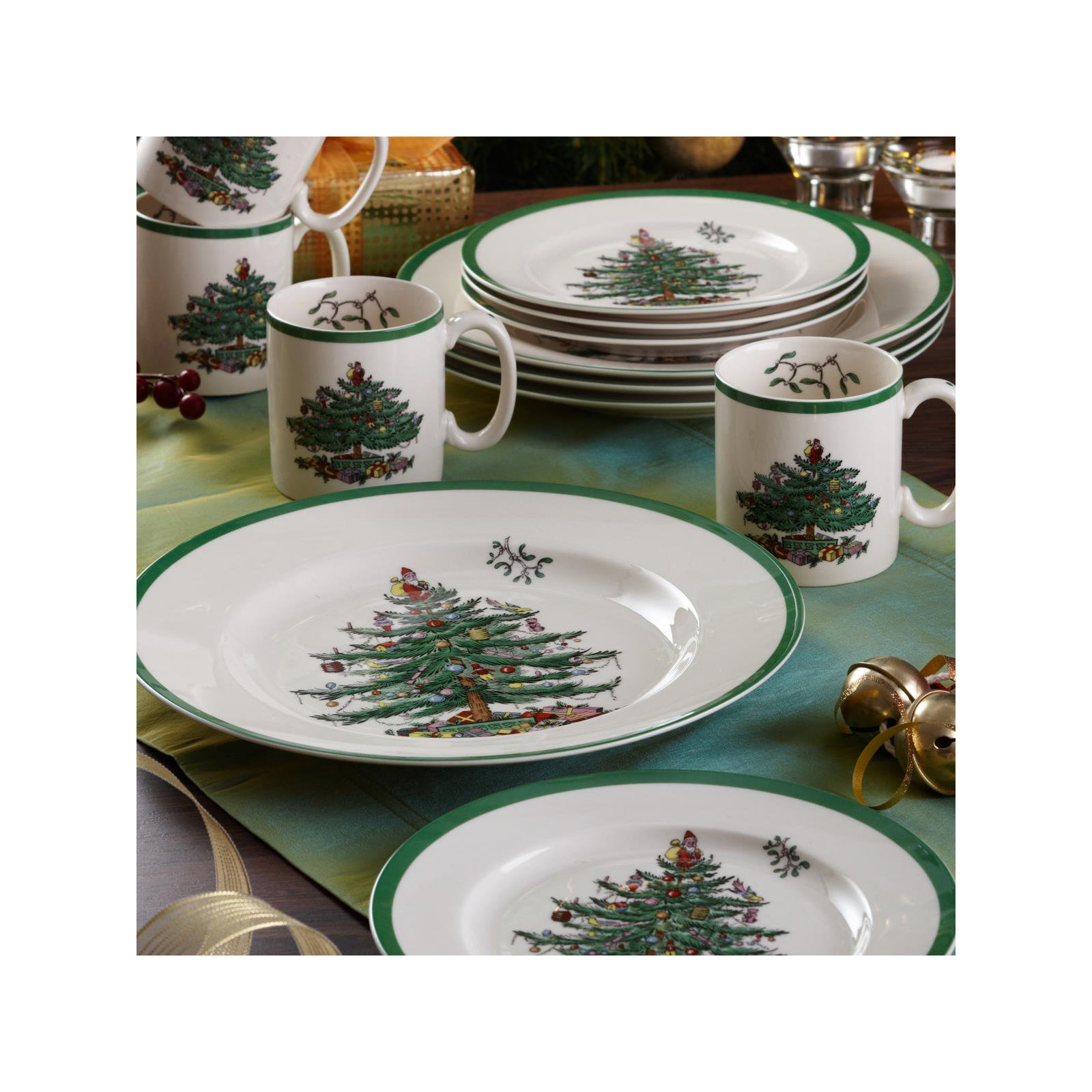 Spode Christmas Tree Oval Rim Dish