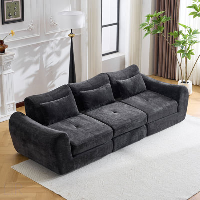 Modular Cloud Sofa, Convertible Folding Sofa Bed, Sectional Cushioned Sofa - For Living Room, Bedroom & Entertainment Space