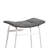 Nery Counter Height Stool Set Of 2, Gray Fabric Seat, White Metal Legs-117054215