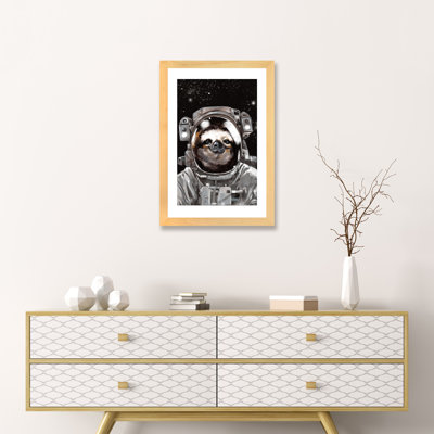 « astronaute sloth selfie », art