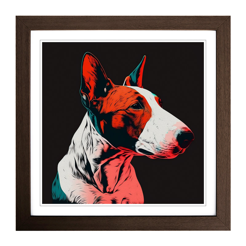 Single Picture Frame Print on Wood, Walnut