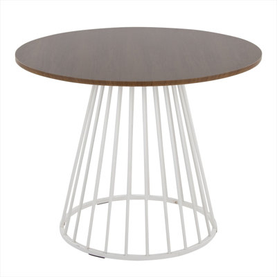 Table de salle à manger de 96 cm (37,75 pouces), pour quatre personnes, avec plateau en bois et un poids de 17 kg.