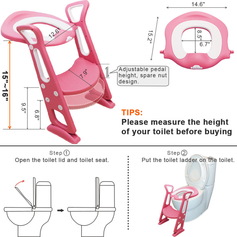 Cadre de sécurité pour toilette, Rouge