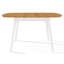 Ahwahnee 136 cm Extendable Oak Oval Dining Table with Wood Base-2046594676