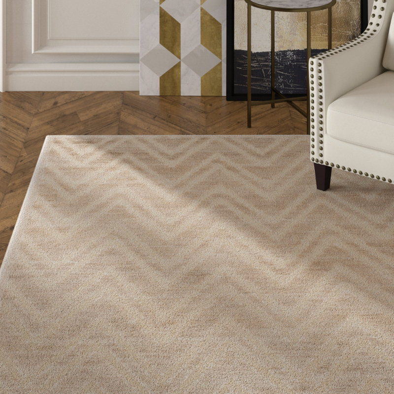 Tapis à chevrons Haileymarie Performance, Rectangle 5 pi 3 po x 7 pi 6 po