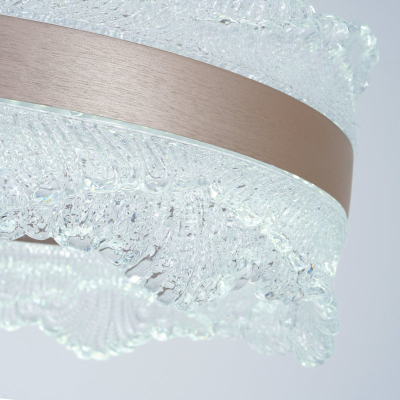 Lustre moderne ovale à DEL pour îlot de cuisine, salle à manger