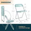 Chaise d'appoint pliante en acrylique Birgitta-931903202