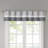 Amherst Grey Pintuck Single 50x18" Window Valance-328277323