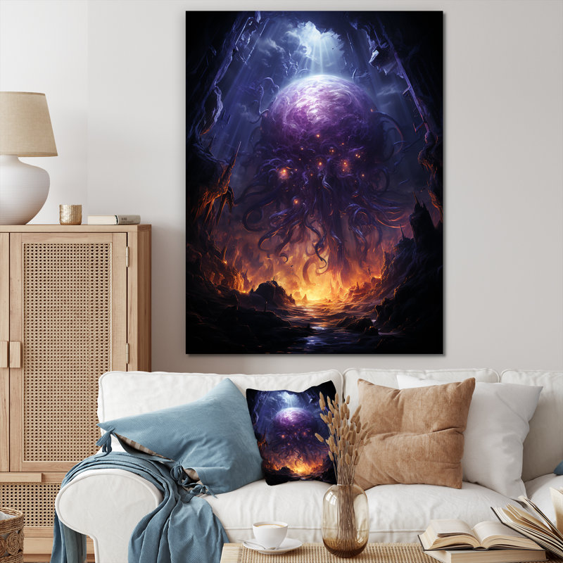 " Orbital Overture Dreaming Landscape I ", Wrapped Canvas, 32" H x 24" W x 1" D