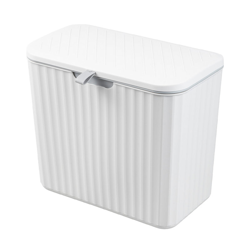 Plastic Open Kitchen Trash Can - 7L
