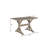 48" Gray Solid Wood Trestle Writing Desk